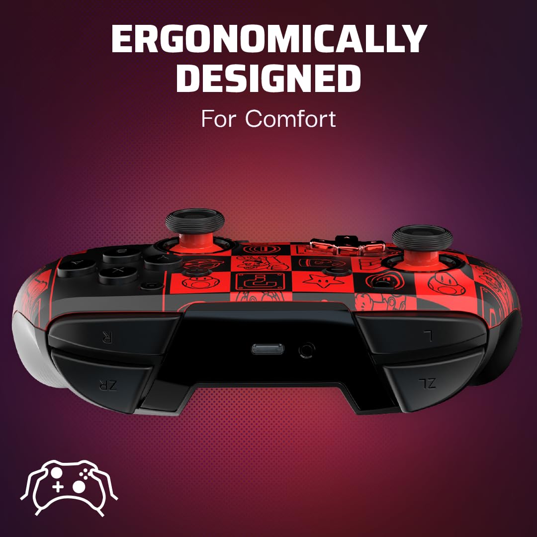 Mando Nintendo Switch Pdp Official Wireless Deluxe Controller Glow Super Icons Mando Nintendo Switch Pdp Official Wireless Deluxe Controller Glow Super Icons
